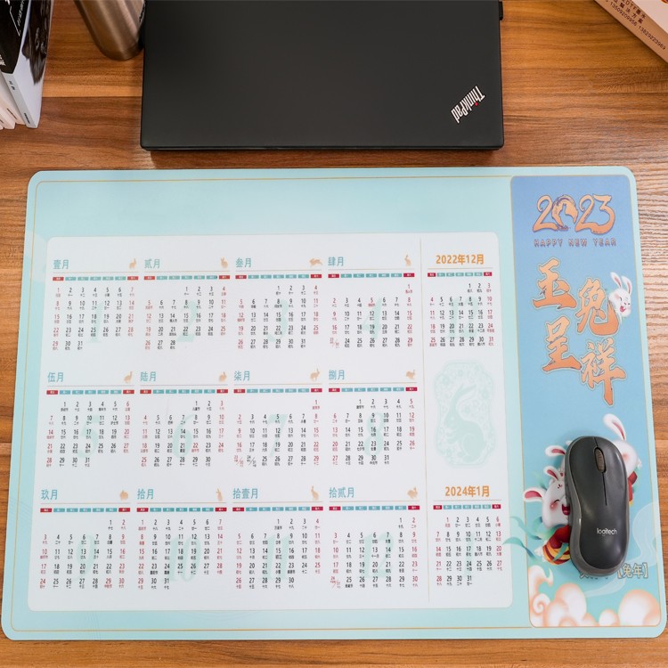 pvc皮革辦公日歷桌墊防水防污游戲鼠標墊